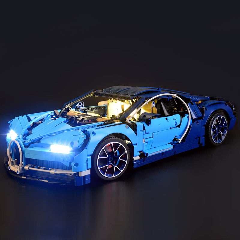 GEAMENT Upgraded Version LED Light kit for Technic Bugatti Chiron - Compatible with Lego 42083 Race Car Building Model (Model Set Not Included) - Image 1